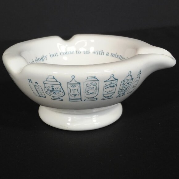 Vintage Mortar Ashtray Merck Sharp & Dohme Pharmaceutical Advertising - Picture 2 of 7